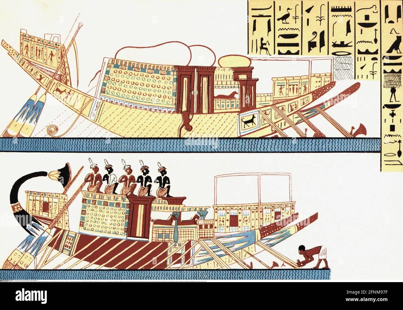 Trasporto / trasporto, navigazione, mondo antico, Egitto, navi di trasporto sul Nilo, DIRITTI-AGGIUNTIVI-AUTORIZZAZIONE-INFORMAZIONI-NON-DISPONIBILE Foto Stock