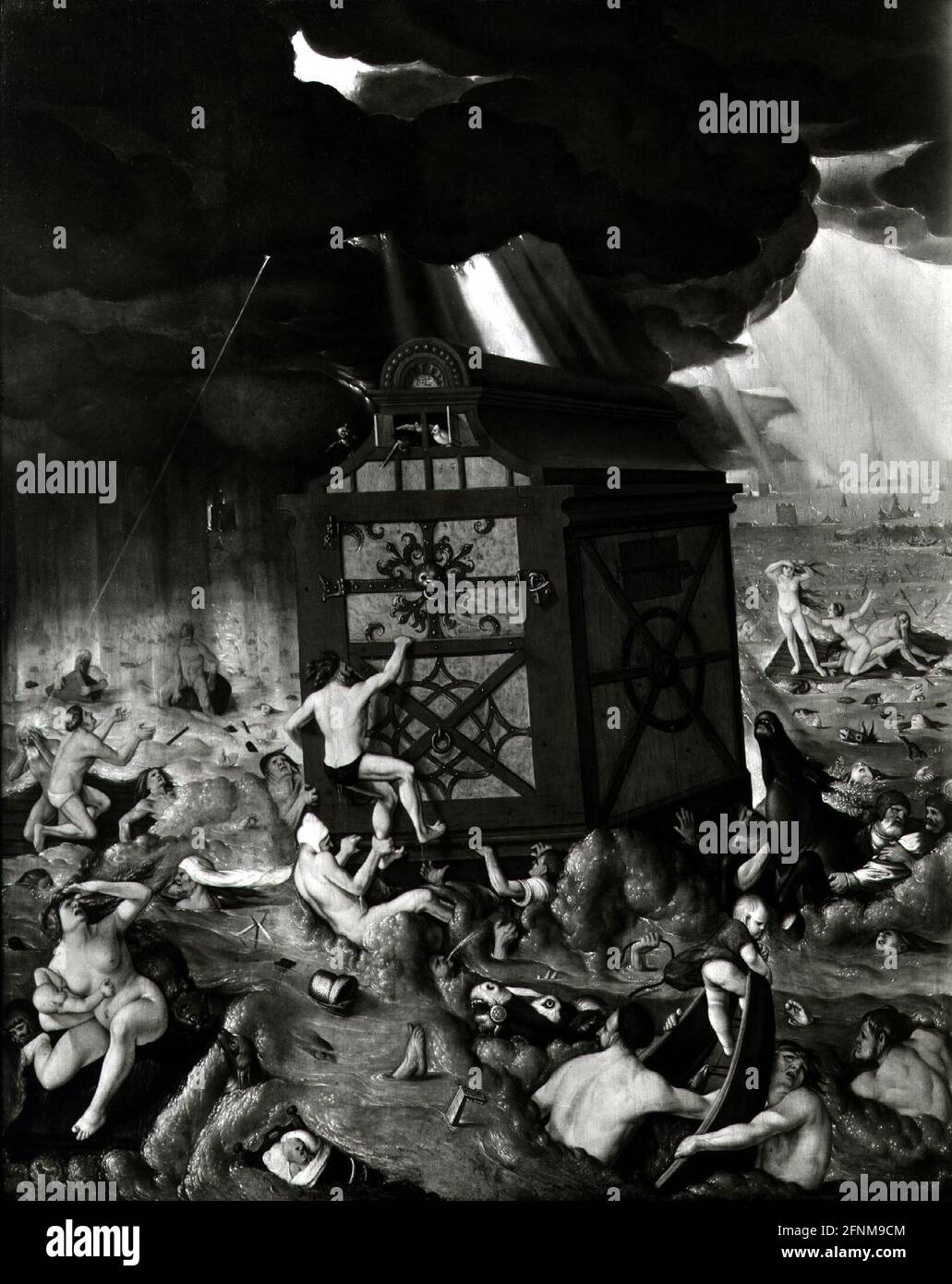 La religione, le scene bibliche, il diluvio, la pittura di Hans Baldung (Grien), Bamberg, IL DIRITTO D'AUTORE DELL'ARTISTA NON DEVE ESSERE ELIMINATO Foto Stock