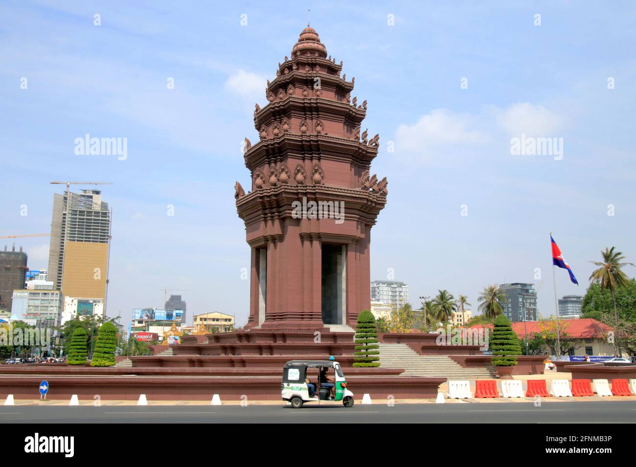 Il Monumento dell'Indipendenza a Phnom Penh Cambogia Foto Stock