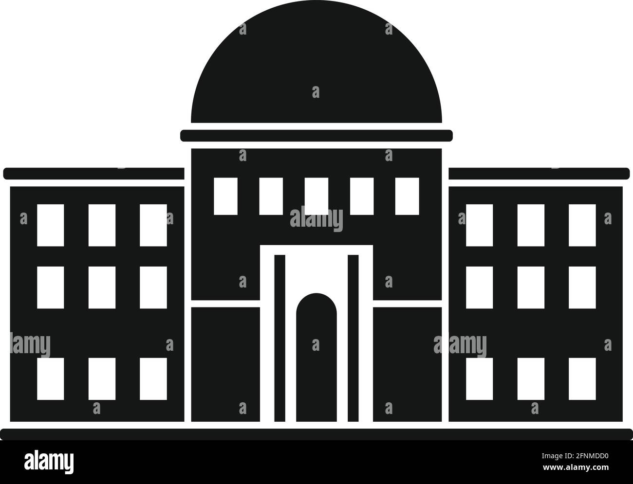 Palazzo icona del parlamento, stile semplice Illustrazione Vettoriale