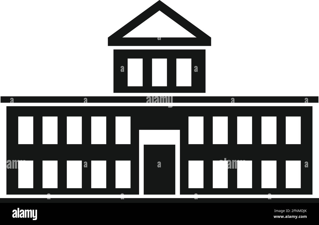 Icona attrazione del Parlamento, stile semplice Illustrazione Vettoriale