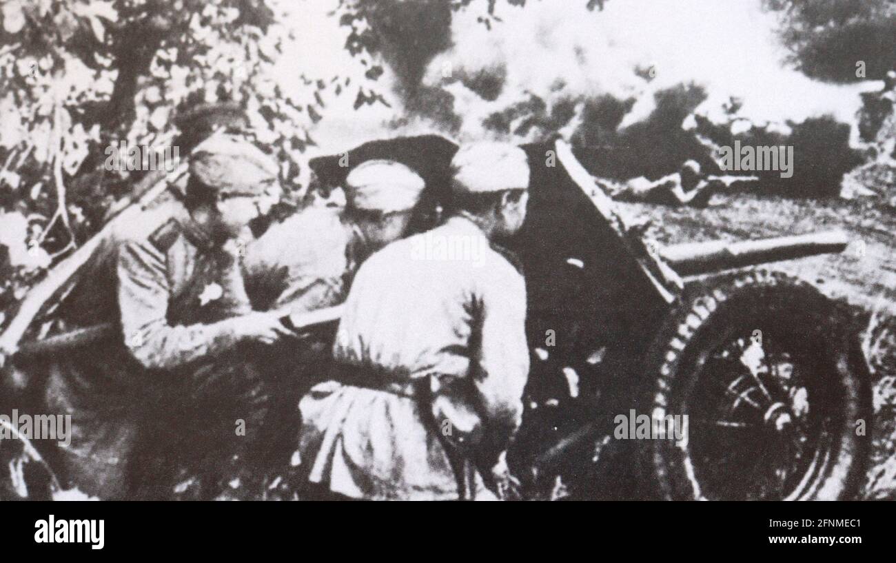 La battaglia per Vitebsk. 3° fronte Belorussiano. 1944. Foto Stock