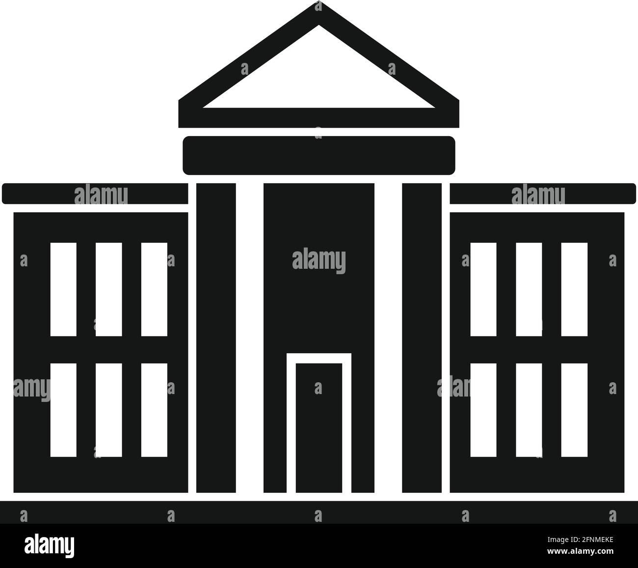 Icona del parlamento nazionale, stile semplice Illustrazione Vettoriale