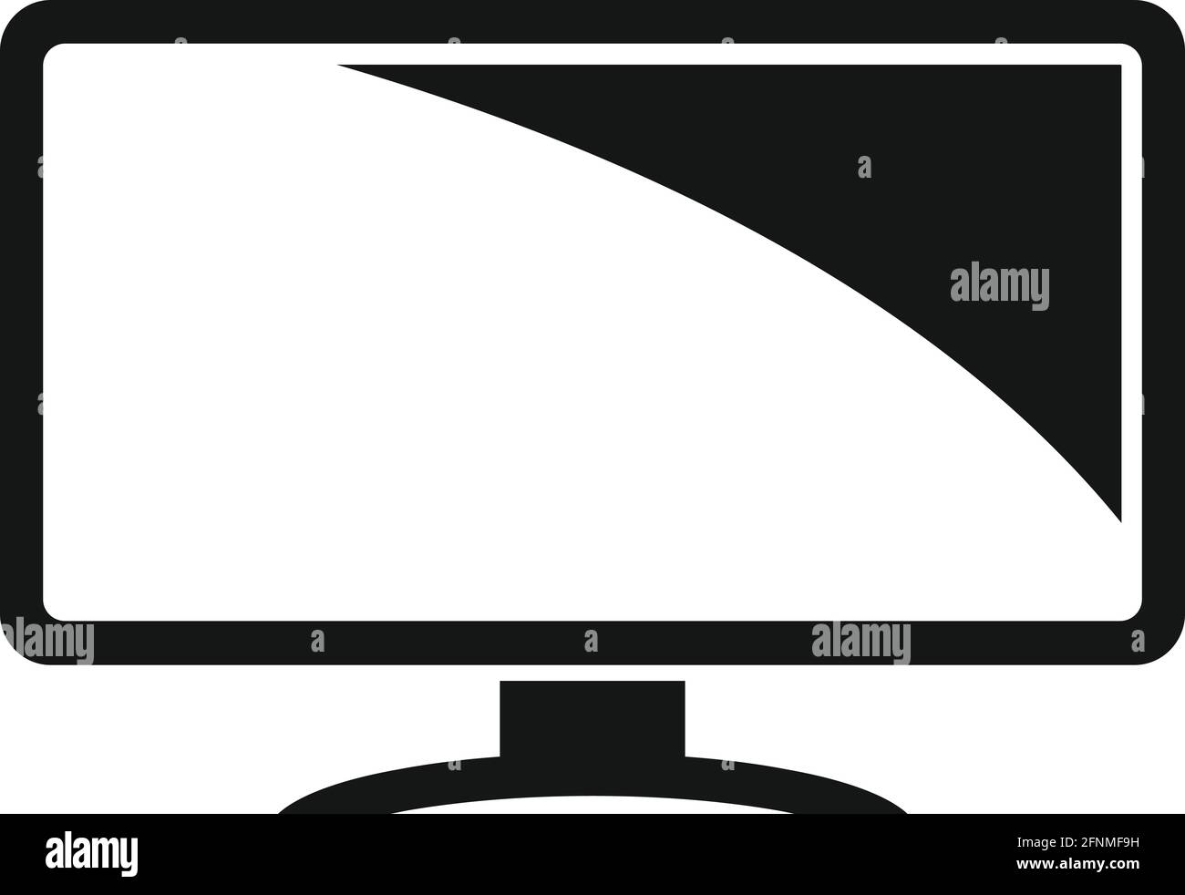 Icona TV infermieristica, stile semplice Illustrazione Vettoriale