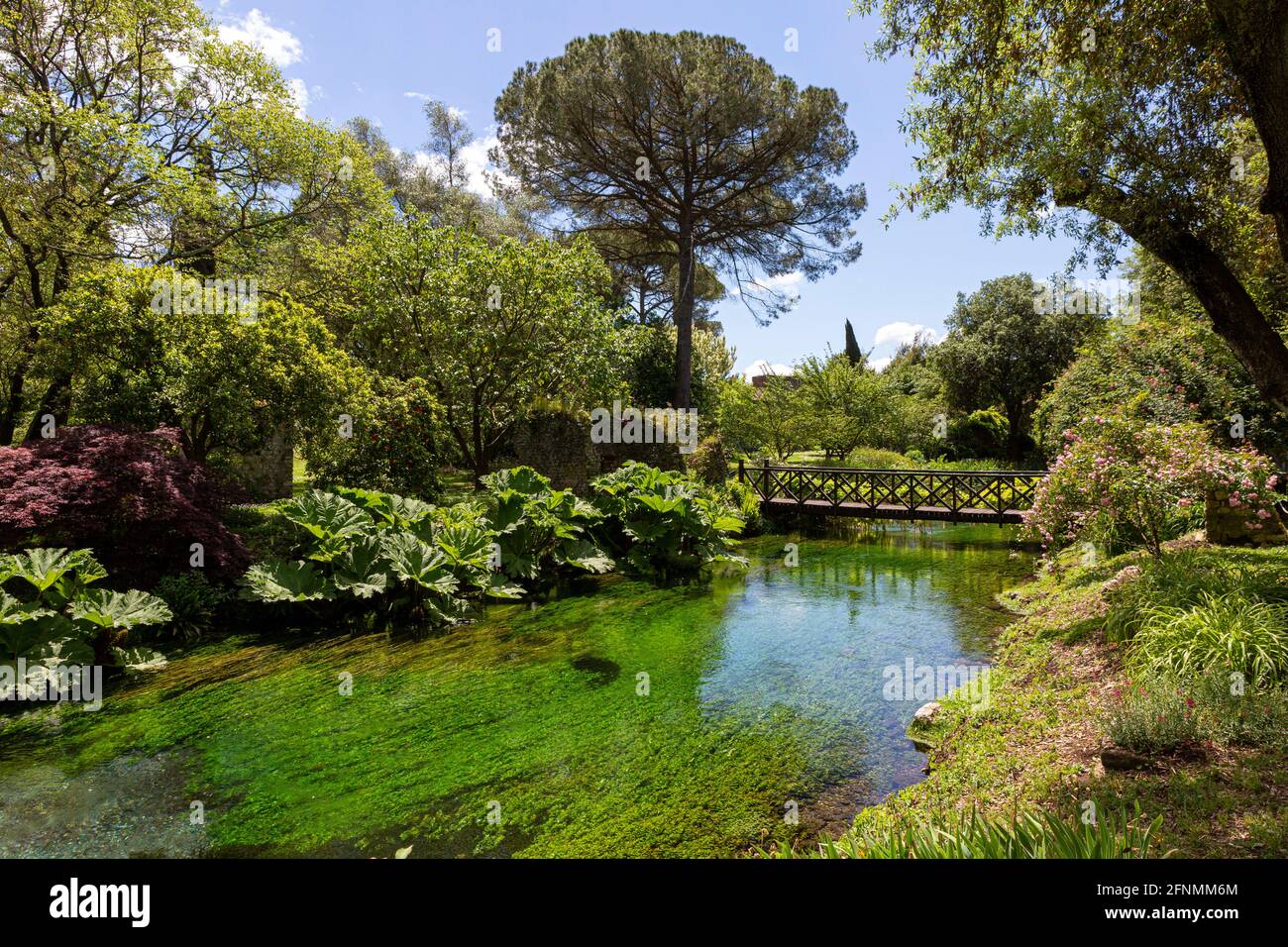 Giardino di Ninfa Foto Stock