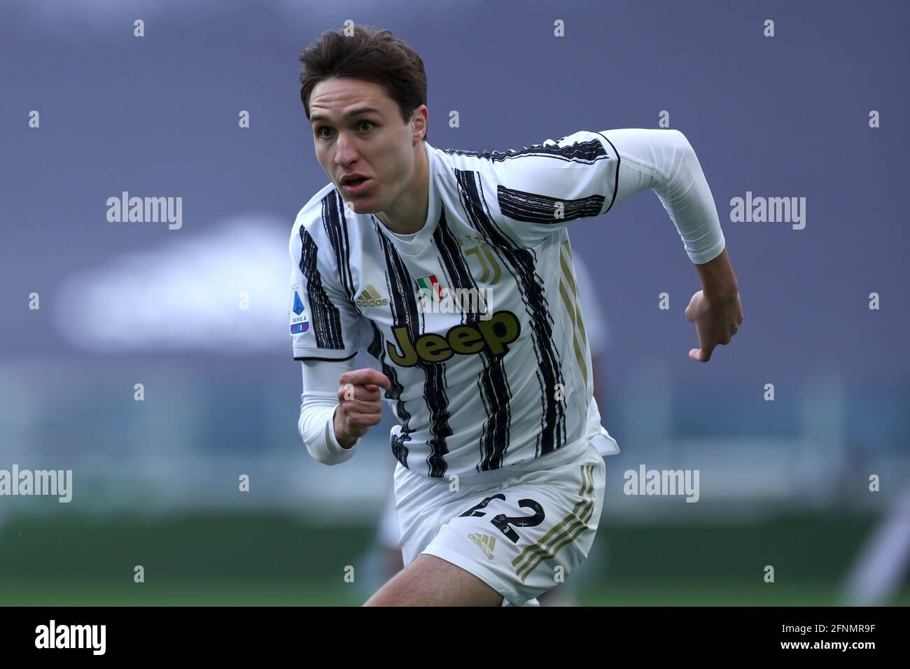 Federico Chiesa della Juventus FC guarda durante la serie UNA partita tra Juventus FC e FC Internazionale. Foto Stock