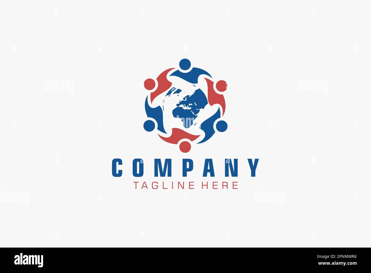 Modello di logo Globe per l'illustrazione delle aziende di comunicazione. Illustrazione Vettoriale