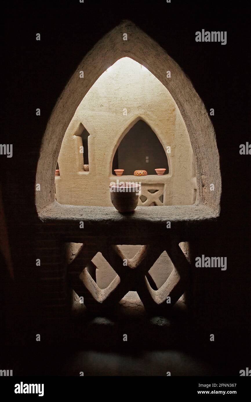 Tradizionale architettura terrestre di Djenné in Mali, Africa occidentale. Foto Stock