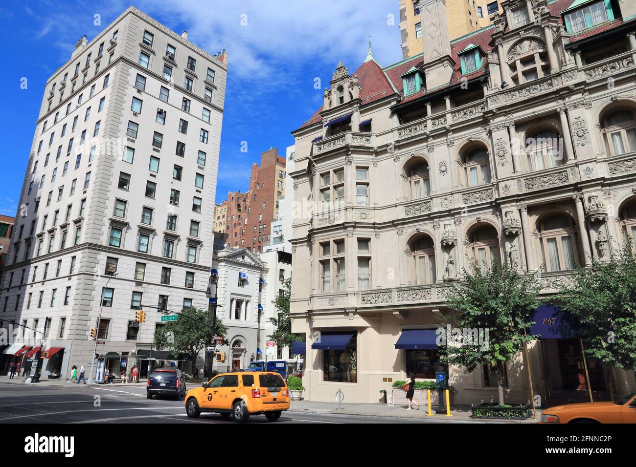 NEW YORK, Stati Uniti d'America - 2 Luglio 2, 2013: Architettura di Madison Avenue a New York. Madison avenue non era una parte originale di NY street pianta a griglia, ma è stato creat Foto Stock