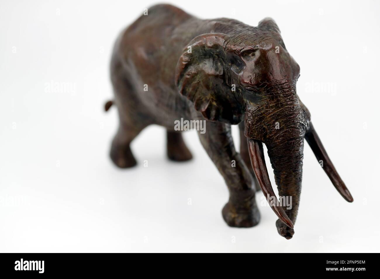 Scultura in bronzo di un elefante. Francia. Foto Stock