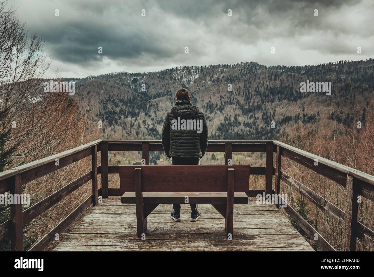 Punto panoramico del parco nazionale di Risnjak Foto Stock