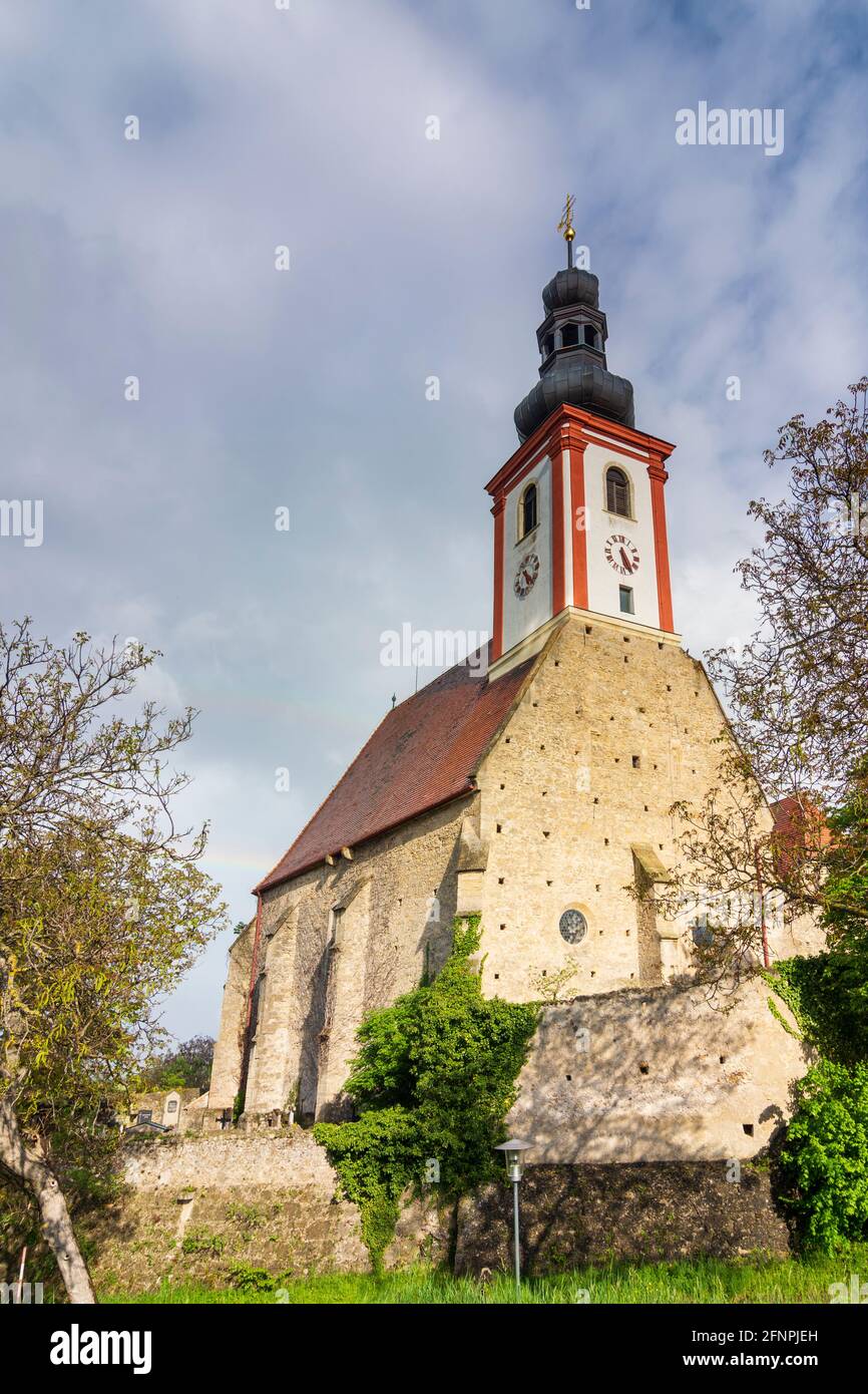 Würflach: chiesa Würflach a Wiener Alpen, Alpi, Niederösterreich, bassa Austria, Austria Foto Stock