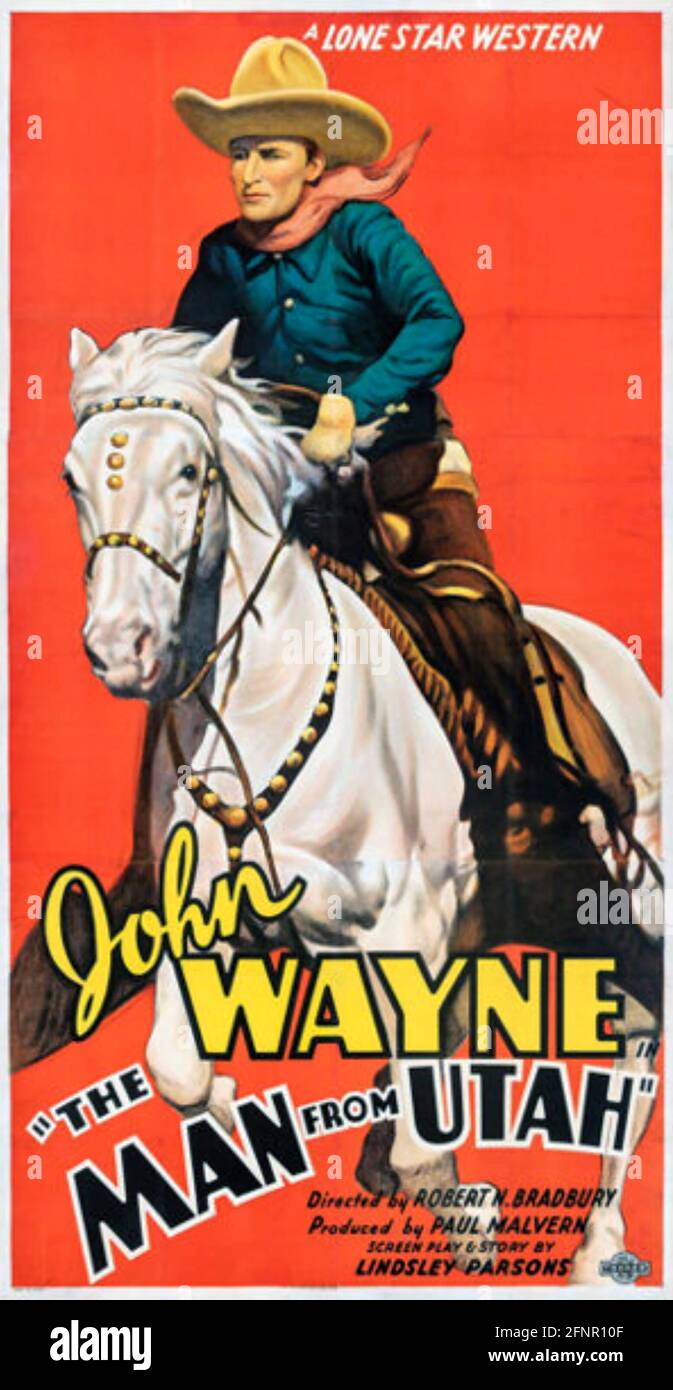 L'UOMO DELLO UTAH 1934 Monogram Pictures film con John Wayne Foto Stock