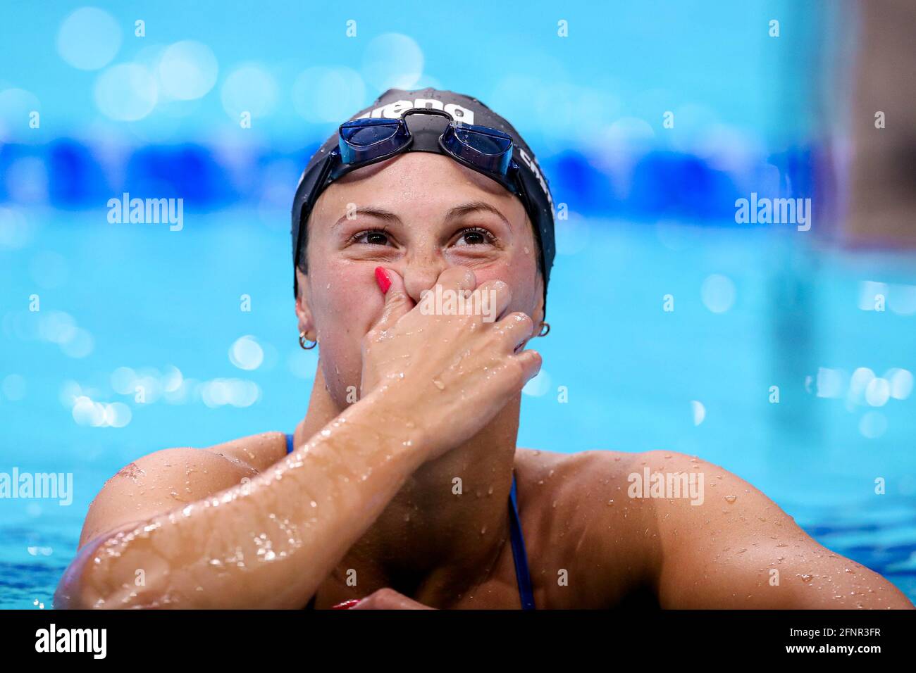 BUDAPEST, UNGHERIA - MAGGIO 18: Arianna Castiglioni d'Italia durante i Campionati europei di Aquatica LEN Nuoto alla Duna Arena il 18 maggio 2021 a Budapest, Ungheria (Foto di Marcel ter Bals/Orange Pictures) Foto Stock