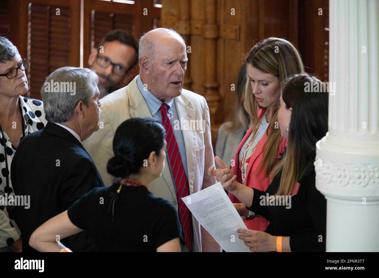 Azione del Senato del Texas lunedì 17 maggio 2021 mostrando Sen. Kel Seliger, R-Amarillo Foto Stock