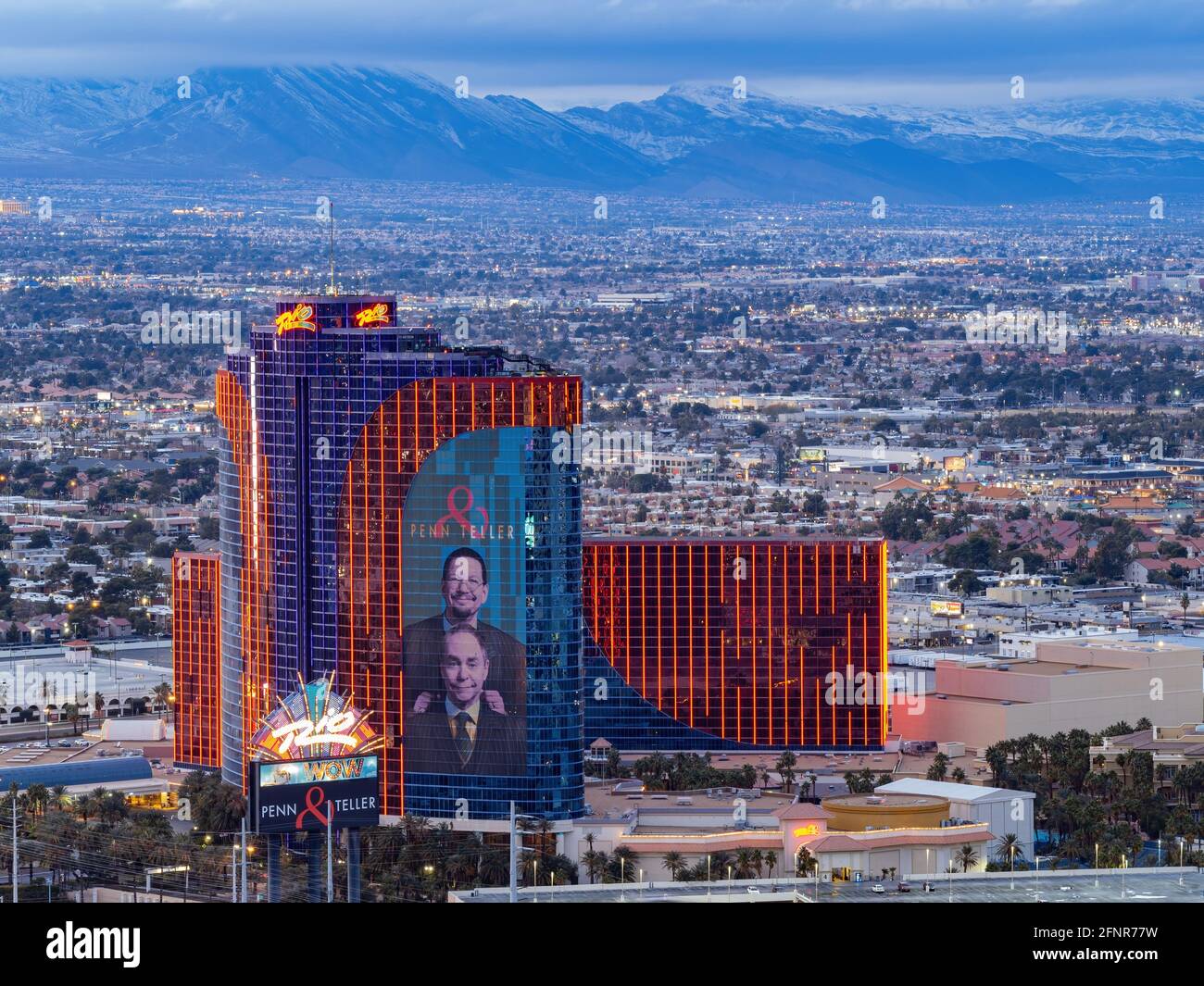Las Vegas, 26 GENNAIO 2021 - veduta aerea pomeridiana del Rio All-Suite Hotel and Casino Foto Stock