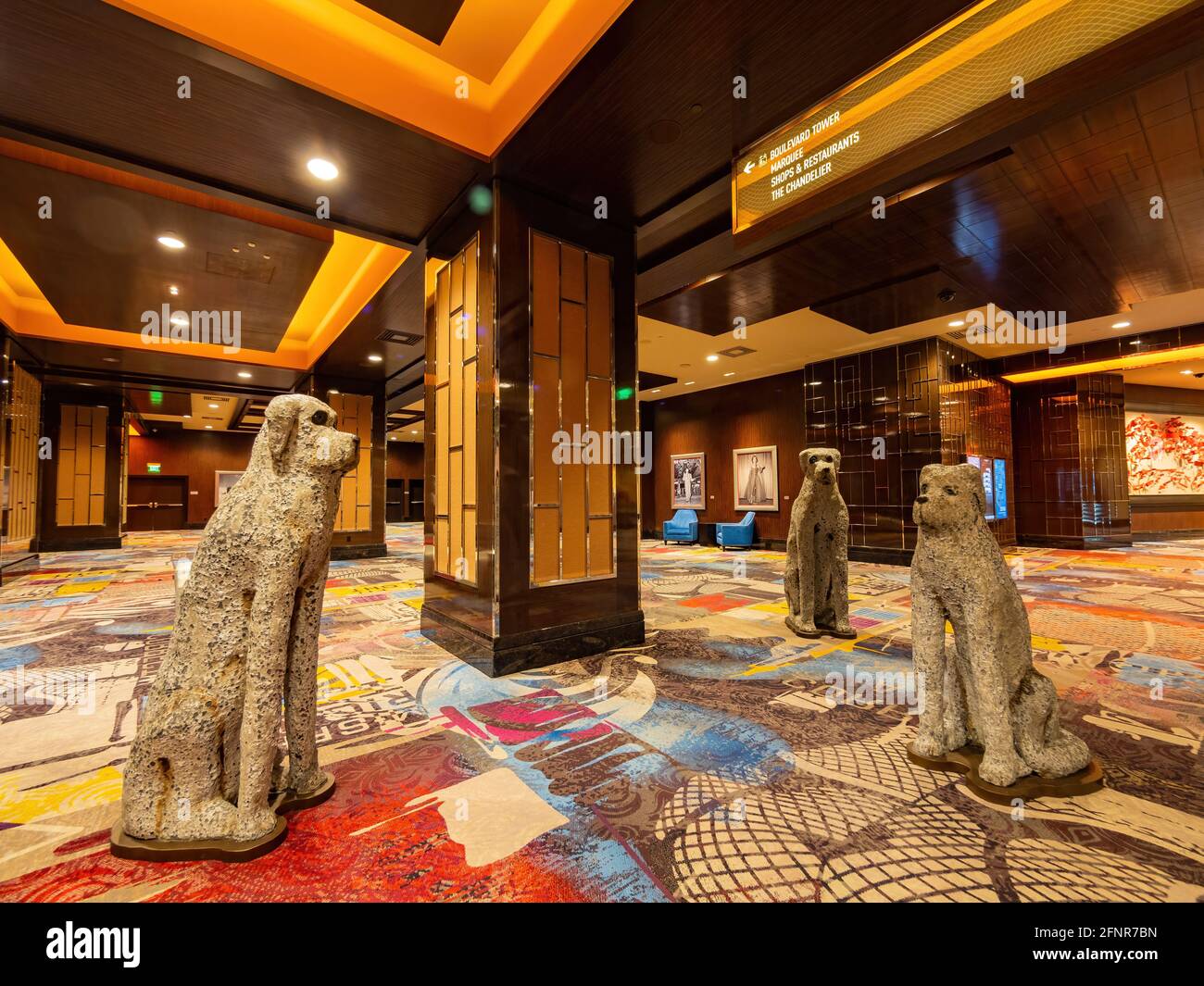 Las Vegas, 26 GENNAIO 2021 - Vista interna del Casinò Cosmopolitan Foto Stock