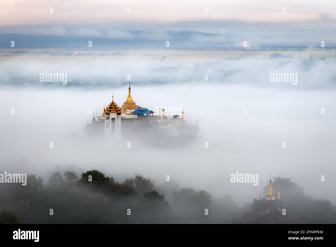 Vista dal monastero di Yadana Thiri, Loikaw, Myanmar Foto Stock