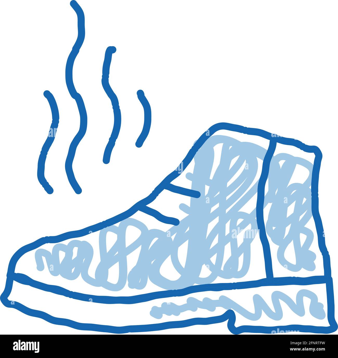 icona acqua chiodo doodle illustrazione disegnata a mano Illustrazione Vettoriale