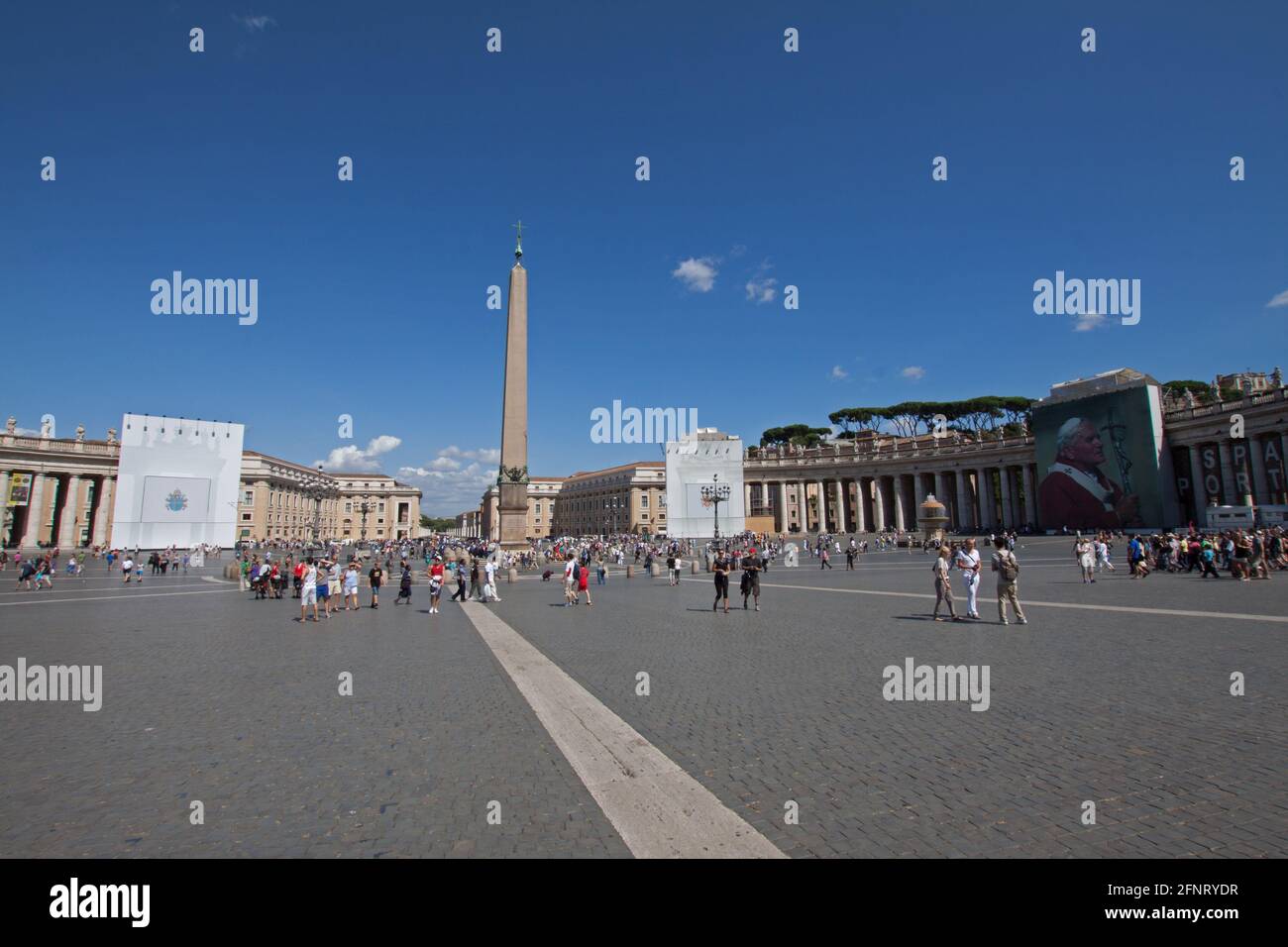 Vaticano Piazza San Pietro Foto Stock