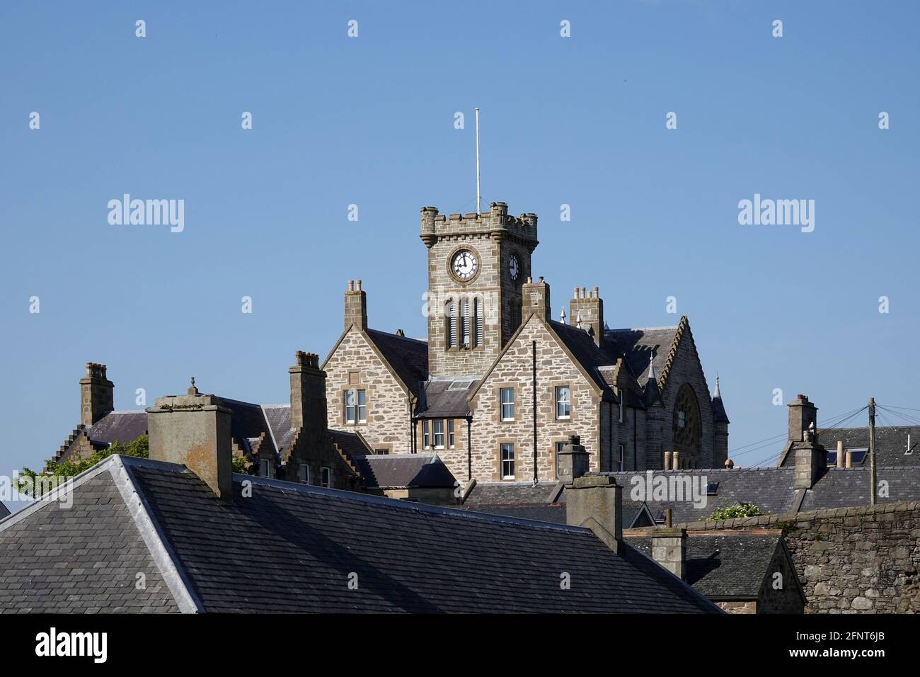 Regno Unito, Regno Unito, GB, Great, Inghilterra, Scozia, Isole Shetland, centro di Lerwick Foto Stock