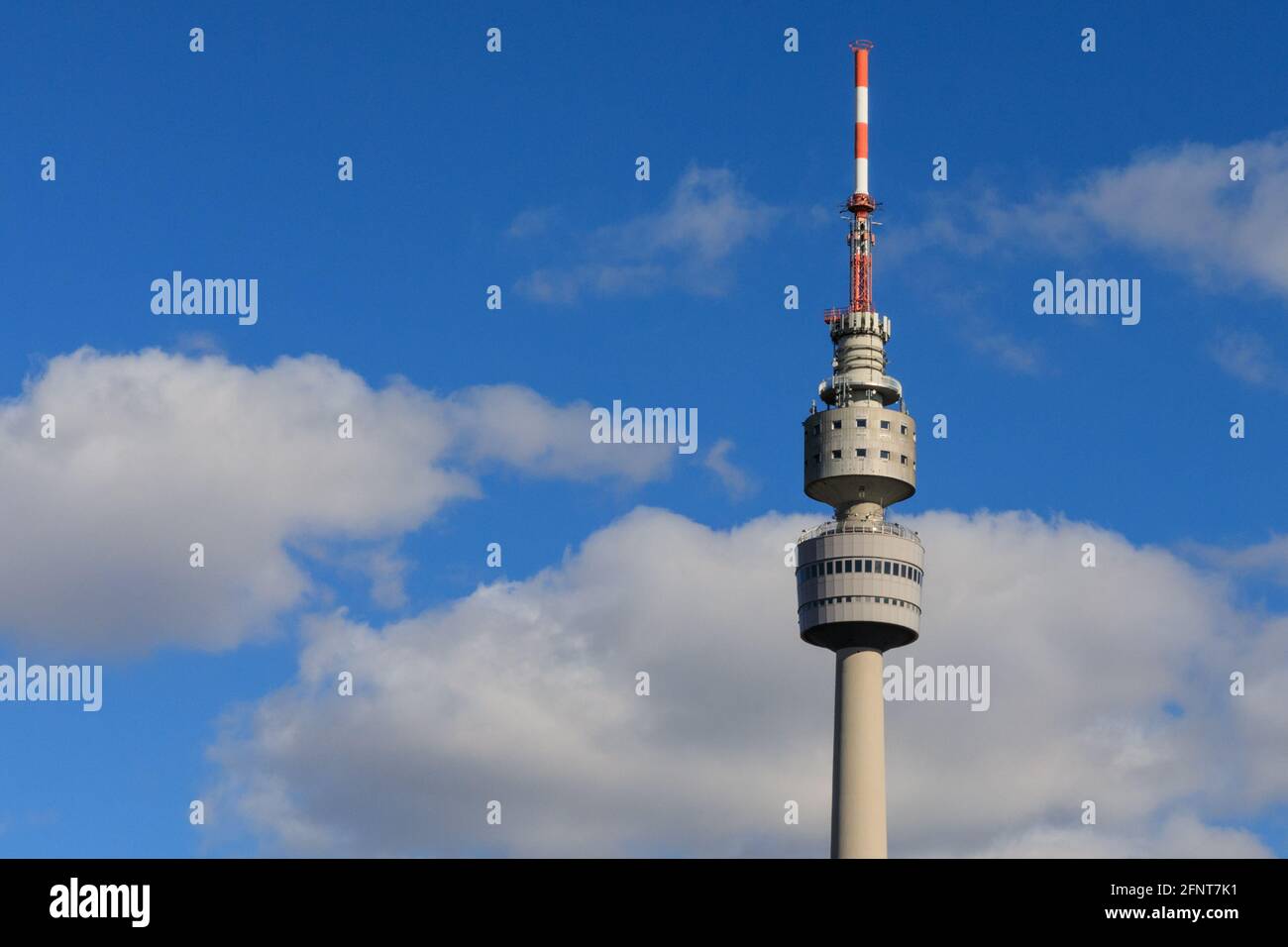 Florianturm (Florian Tower) Torre televisiva punto di riferimento a Dortmund, Germania Foto Stock