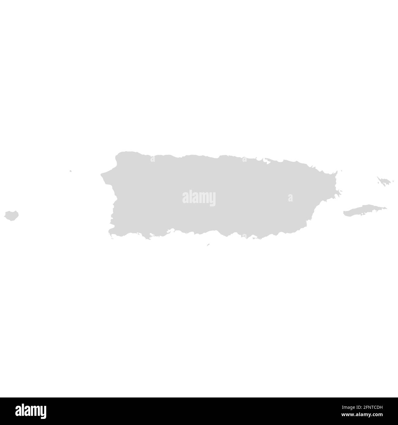 Puerto Rico US Vector map isola. America juan paese isolato design Illustrazione Vettoriale