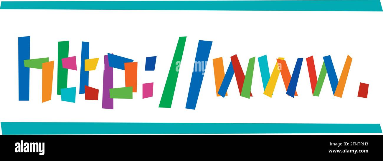 Illustrazione vettoriale, protocollo Internet www. Illustrazione Vettoriale