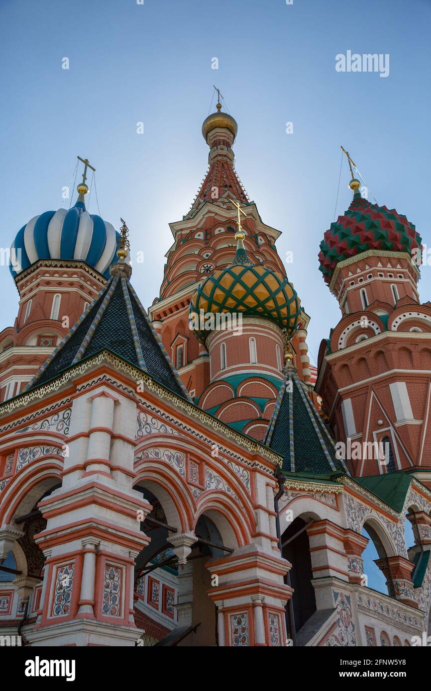 Cattedrale di San Basil, Mosca, Russia, Europa Foto Stock