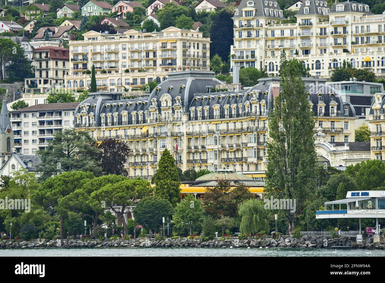Palazzo di Montreux a Montreux sul lago di Ginevra Svizzera Foto Stock