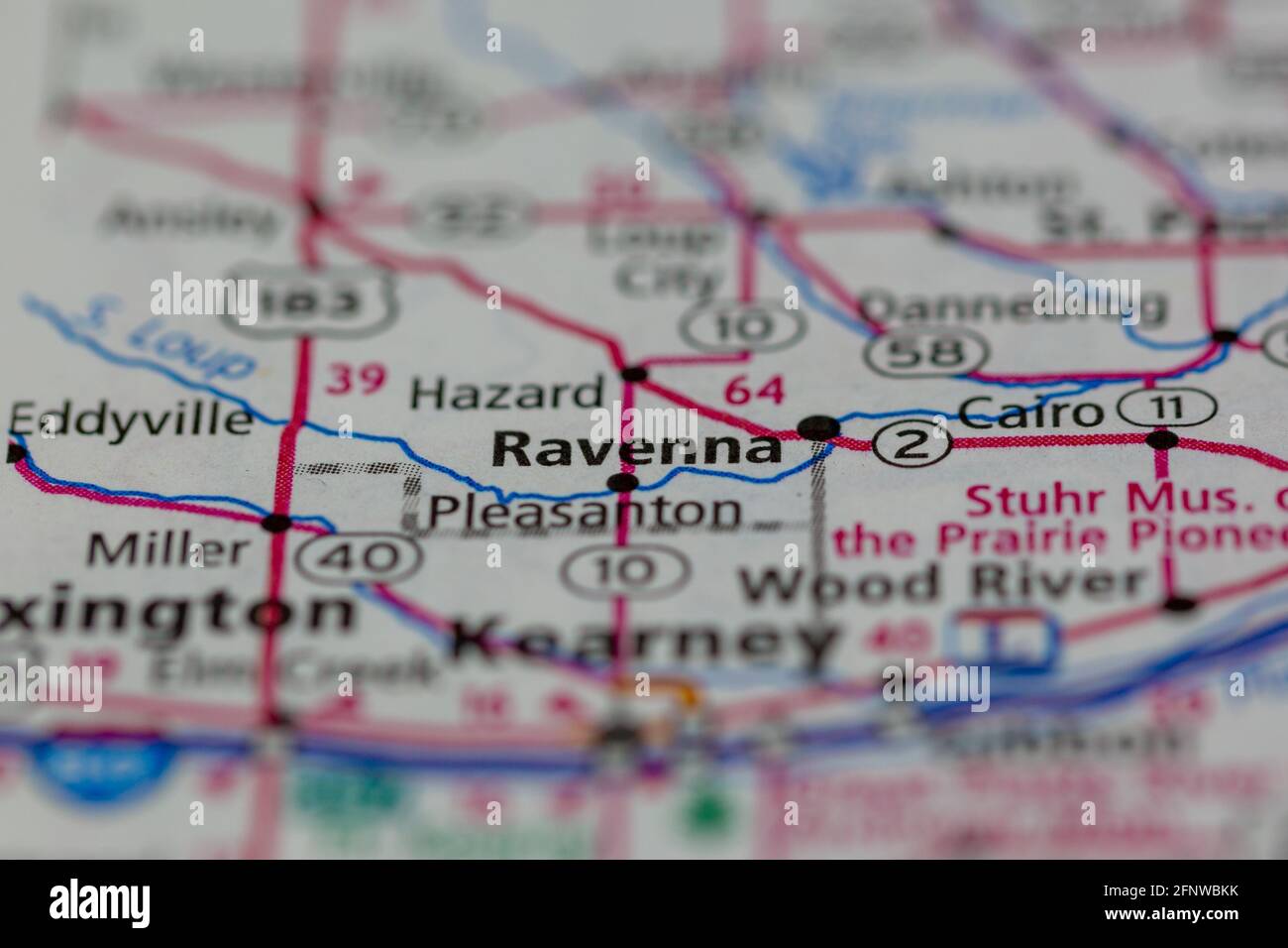 Ravenna, nebraska, mappa immagini e fotografie stock ad alta ...