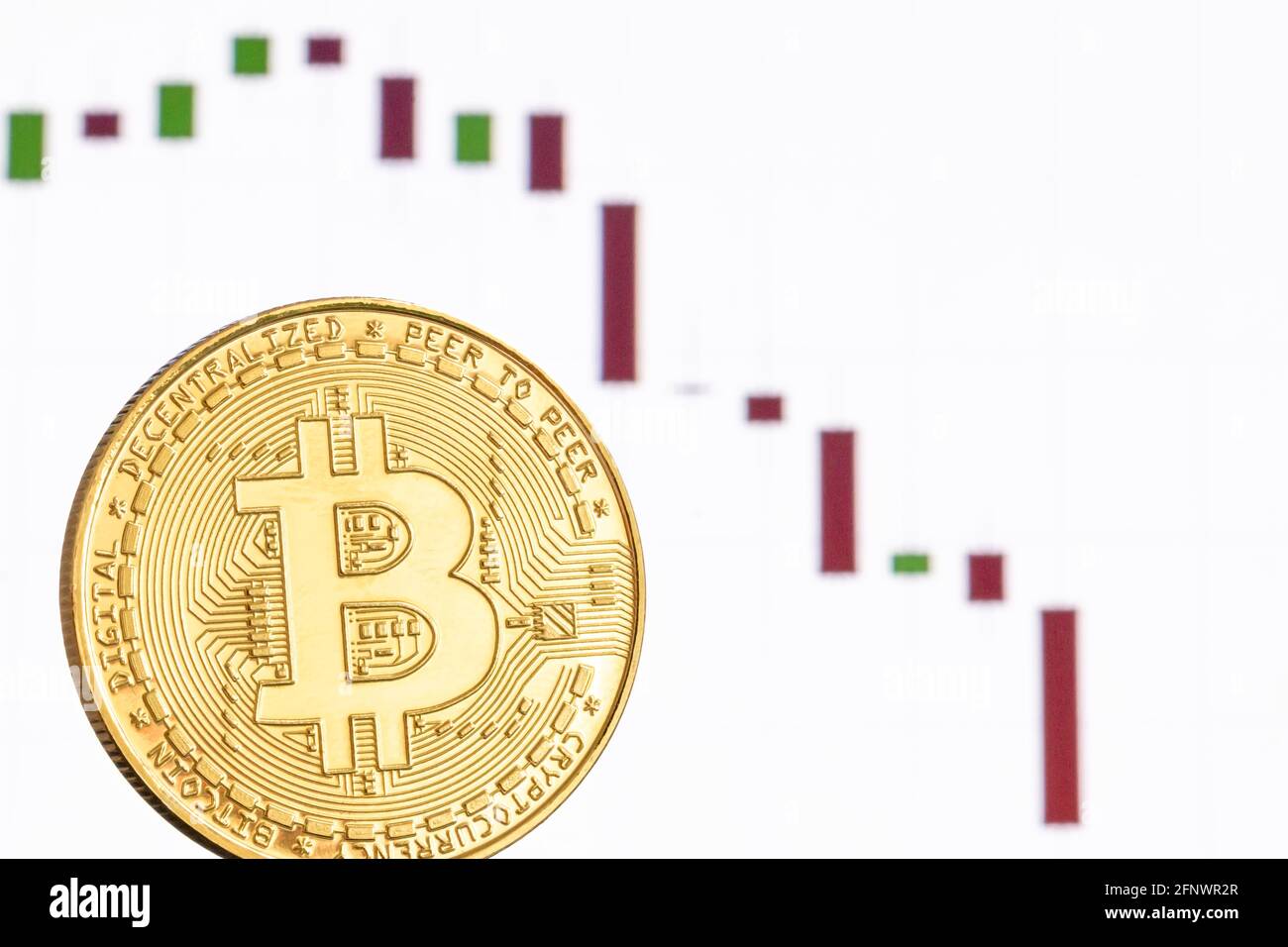 Bitcoin cryptocurrency Foto Stock