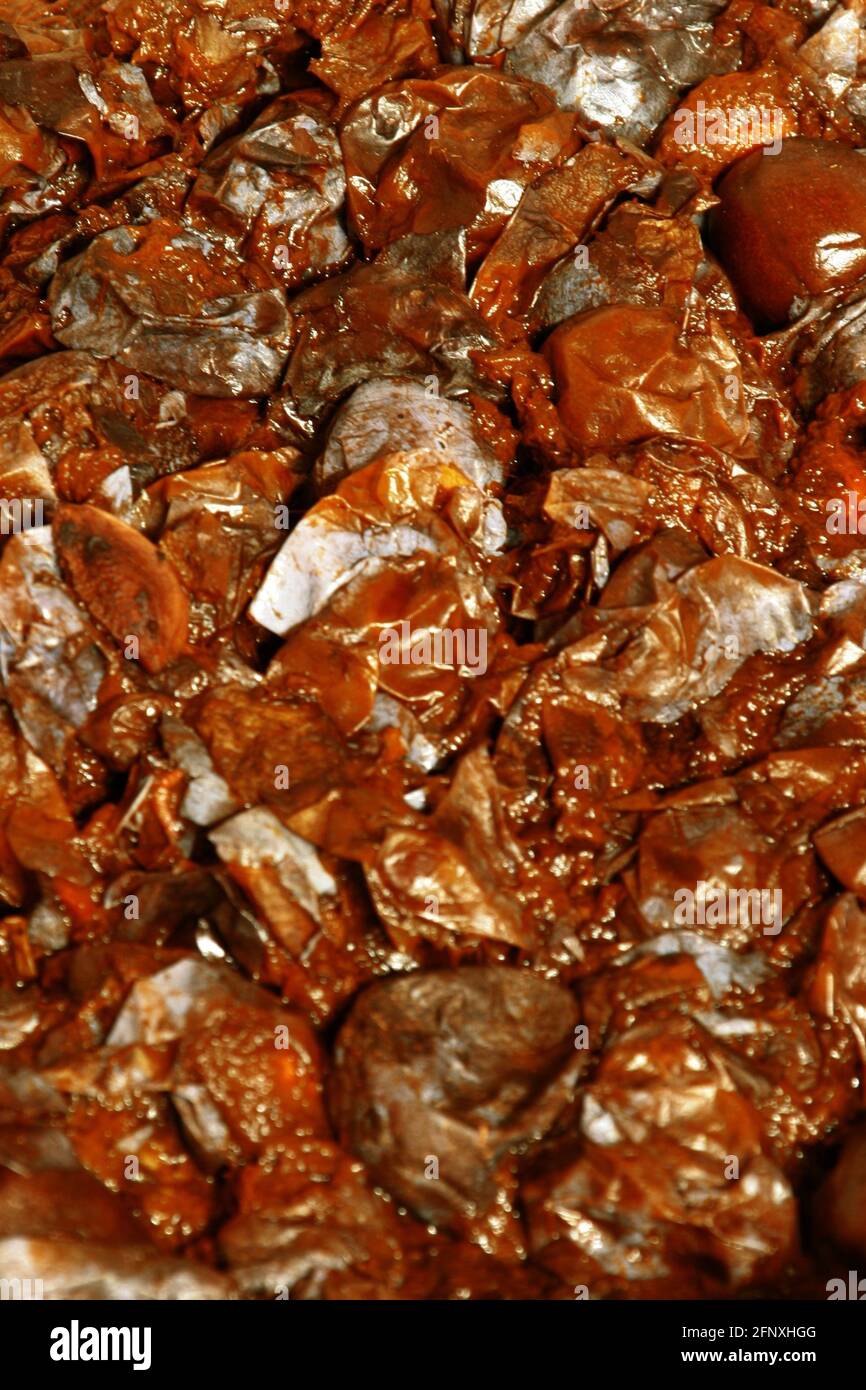 Produzione di liquore di prugne, Austria Foto Stock