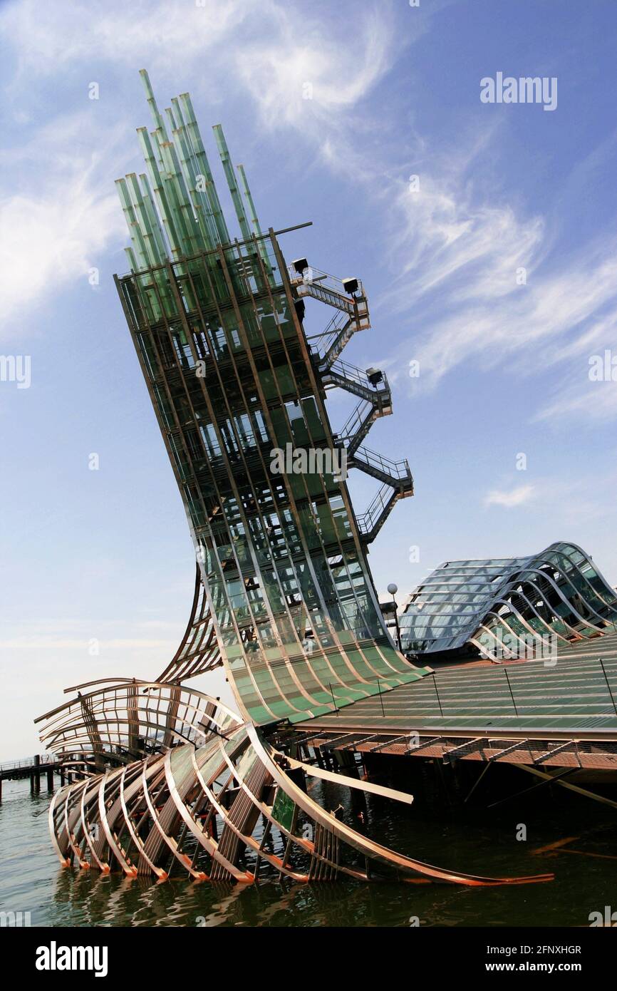 Tappa al Festival di Bregenz, Austria, Vorarlberg, Lago di Costanza, Bregenz Foto Stock