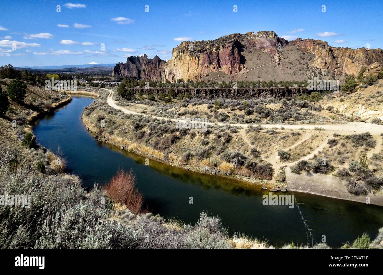 Escursioni Smith Rock Oregon Foto Stock