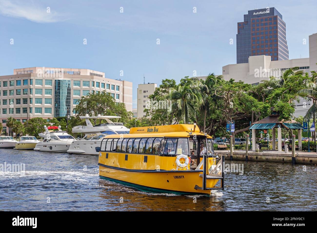 Florida ft. Fort Lauderdale New River, taxi d'acqua Liberty, Foto Stock