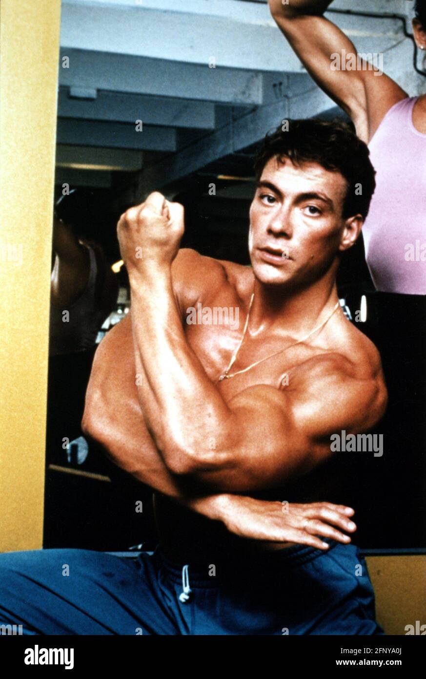 Van Damme, Jean-Claude, * 18.10.1960, attore belga, mezza lunghezza, 1980, ADDITIONAL-RIGHTS-CLEARANCE-INFO-NOT-AVAILABLE Foto Stock