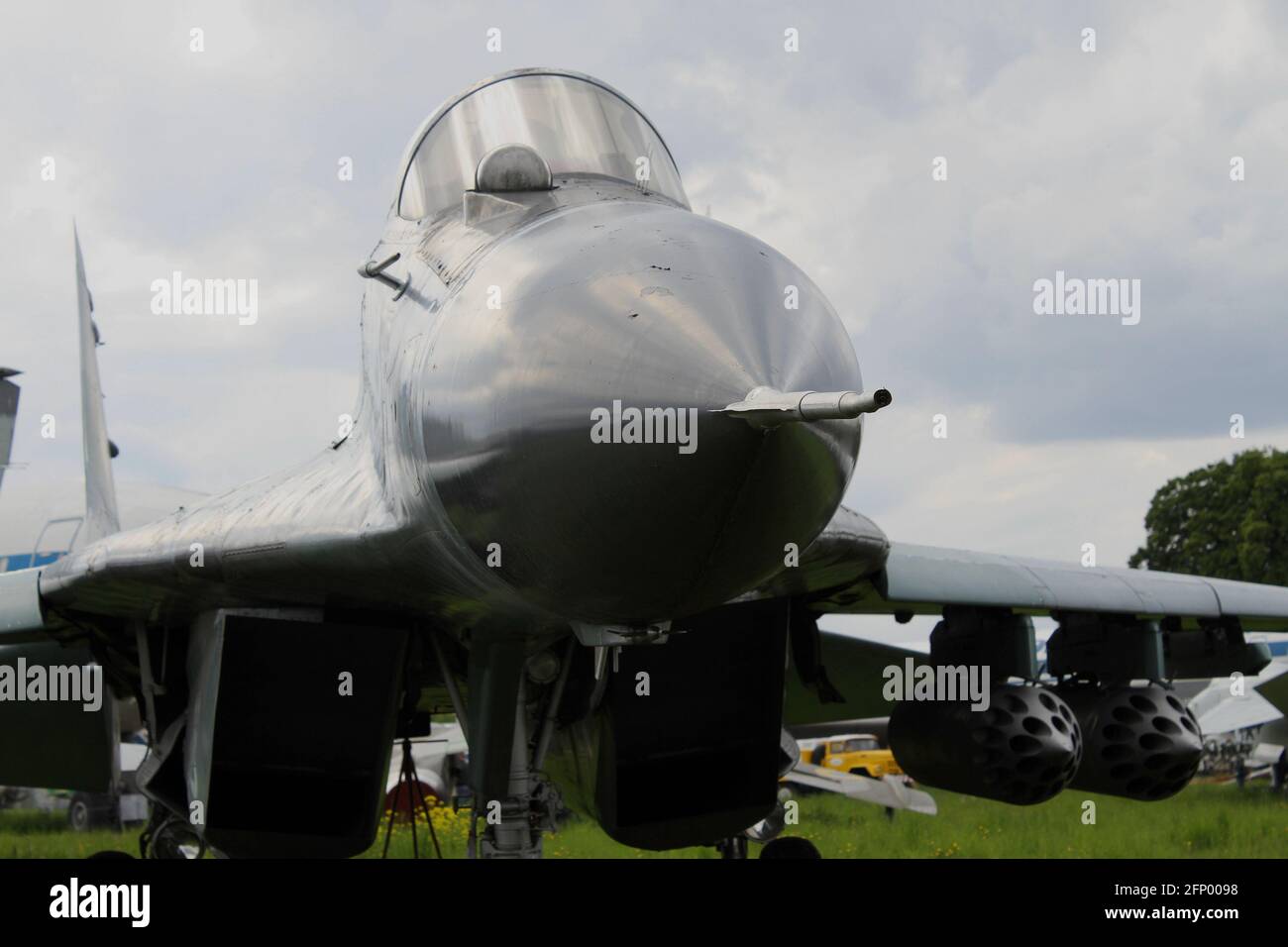 Cabina di Military Jet Fighter senza pilota Foto Stock