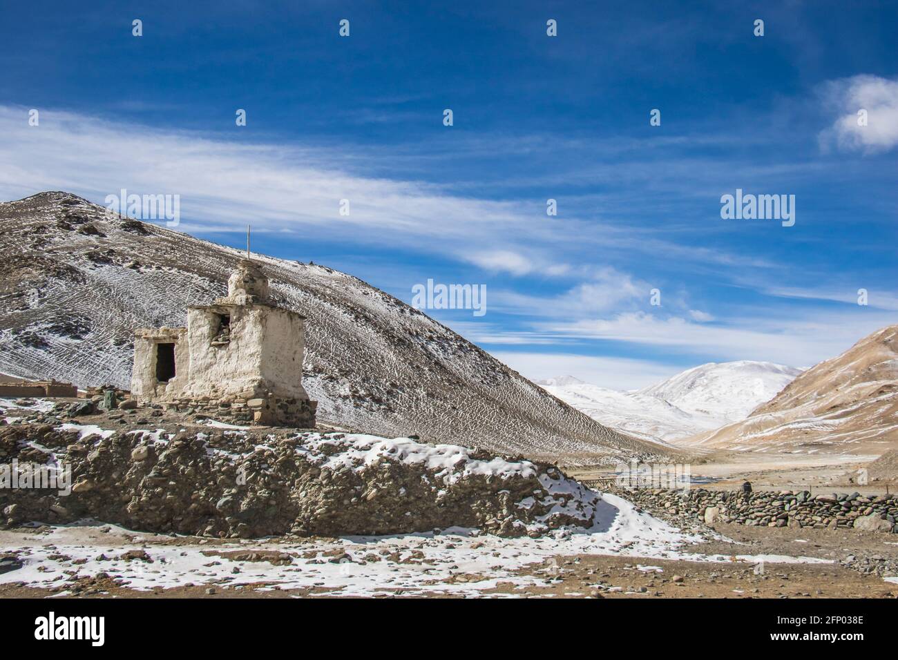 Puga sorgenti di acqua calda, Ladakh, Jammu e Kashmir India Foto Stock