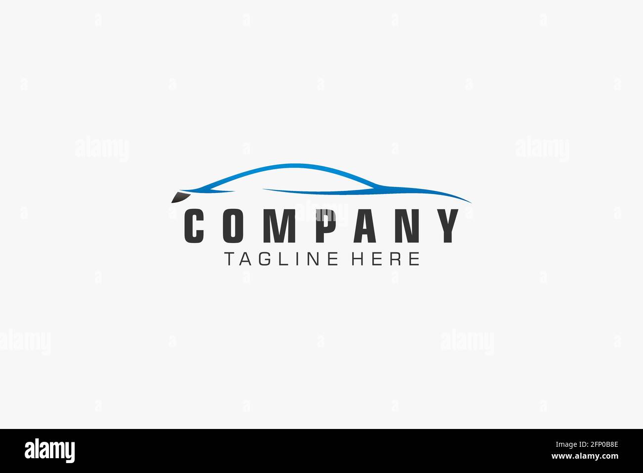 design del logo automobilistico di corse automobilistiche sportive Illustrazione Vettoriale