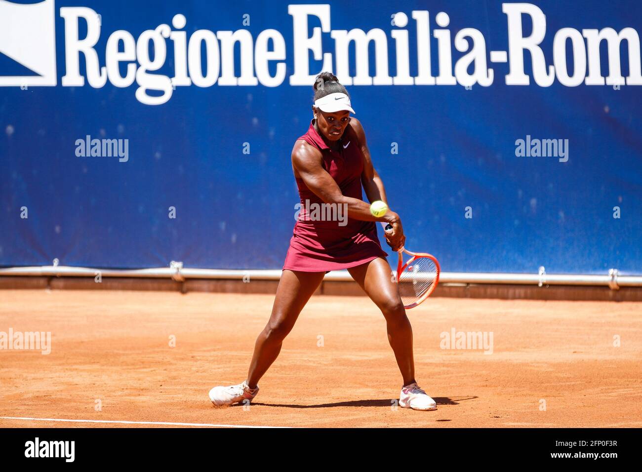 Il tennista americano Sloane Stephens durante la partita del torneo  internazionale di tennis WTA 250 a Parma, Emilia-Romagna Open durante la  WTA 250 Emilia-Romagna Open 2021, Tennis Internationals a Parma, Italia,  maggio