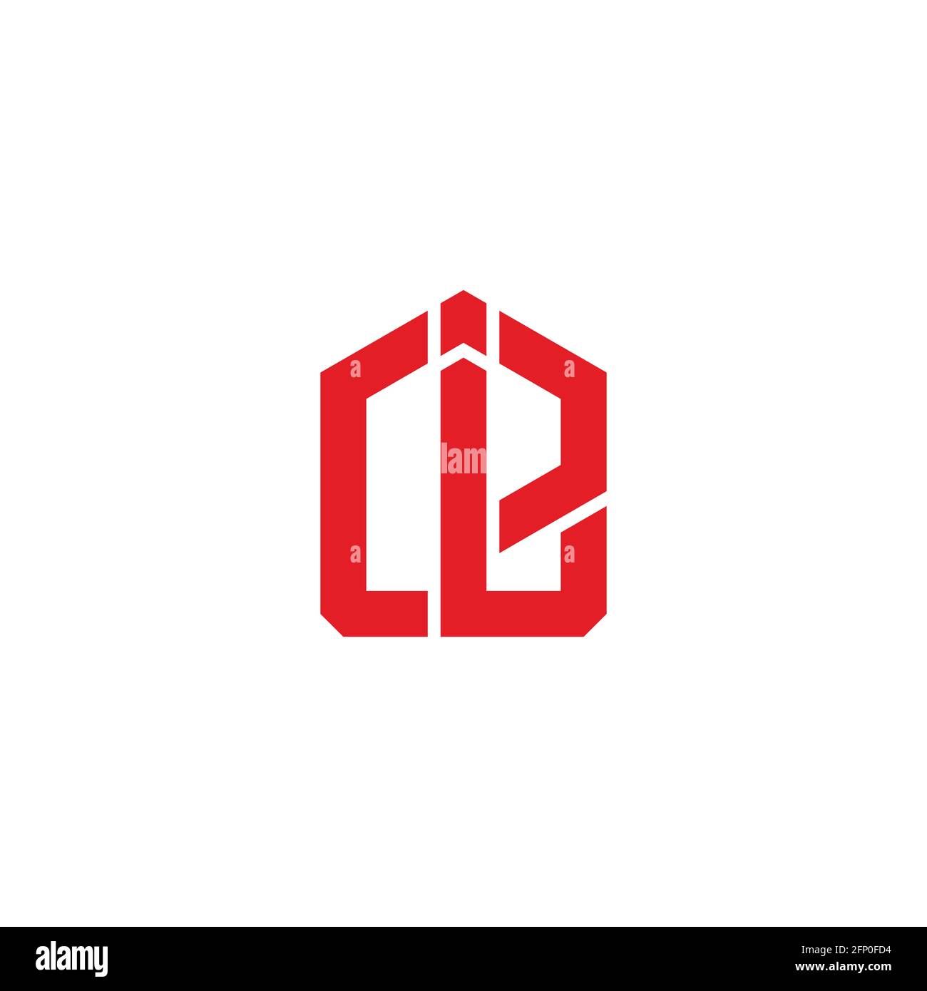 letter ce vettore di logo lineare geometrico semplice Illustrazione Vettoriale
