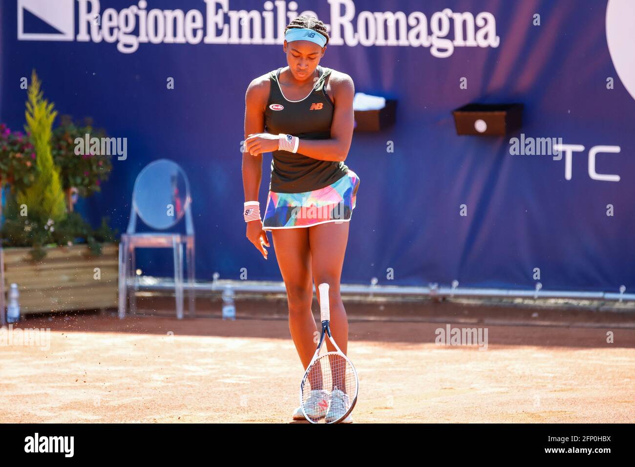 Tennis Club Parma, Parma, Italia, 20 maggio 2021, il tennista americano Cori Gauff durante la WTA 250 Emilia-Romagna Open 2021, Tennis Internationals - Foto Roberta Corradin / LM Foto Stock