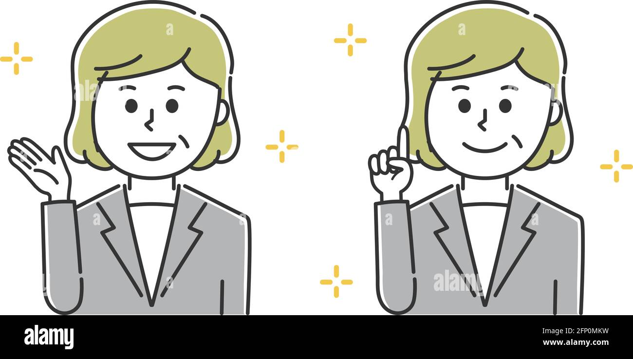 Lavoratore d'ufficio che guida qualcuno in giro. Illustrazione vettoriale isolata su sfondo bianco. Illustrazione Vettoriale