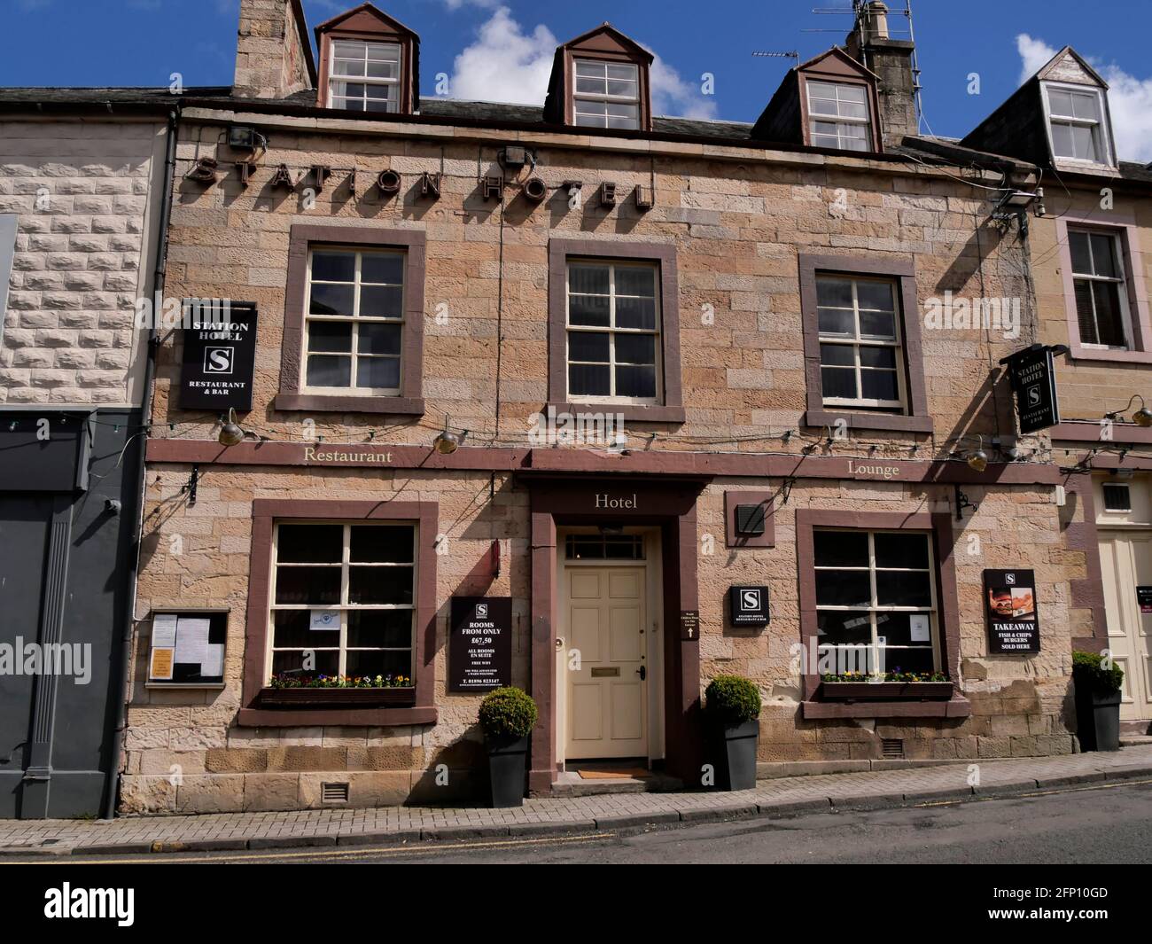 The Station Hotel, Melrose, Scottish Borders, Scozia, Regno Unito Foto Stock