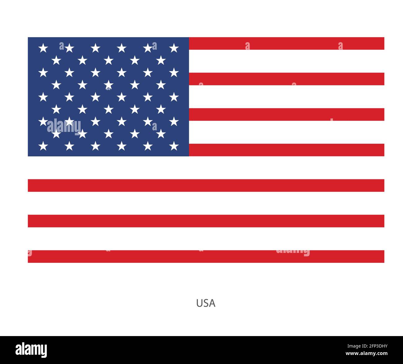 Immagine vettoriale della bandiera americana, simbolo degli Stati Uniti,  sfondo del giorno dell'indipendenza Foto stock - Alamy