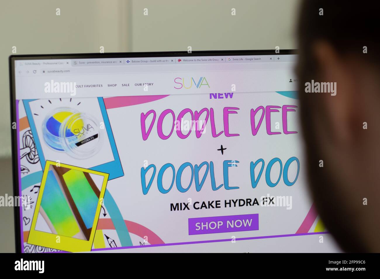 New York, USA - 1 Maggio 2021: Sito web della Suva Company su schermo, Editoriale illustrativo Foto Stock