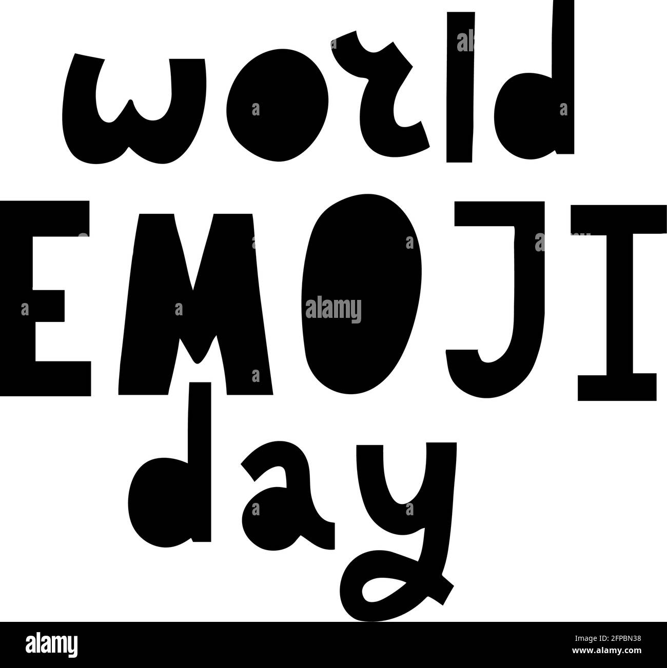 Illustrazione del disegno del modello vettoriale del giorno di Emoji del mondo Illustrazione Vettoriale