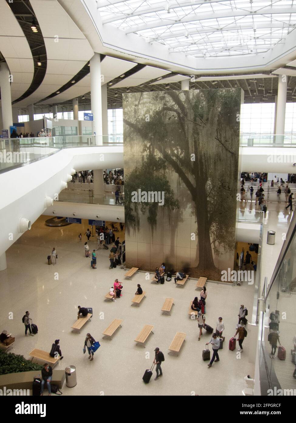 Il nuovo Aeroporto Internazionale di New Orleans Armstrong, aperto nel 2021. Foto Stock