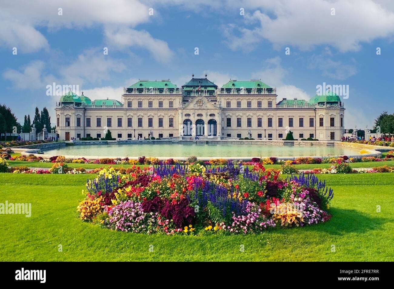 Il Palazzo del Belvedere di Vienna, Austria Foto Stock